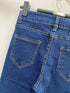 High Rise Button Fitted Jeans